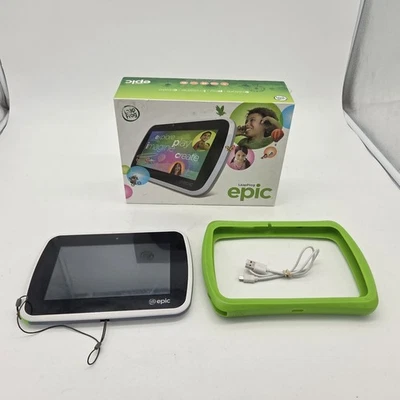 LeapFrog Epic Kids Learning Touch Screen Tablet 7" WiFi 16GB 31576 w/ Box Bundle - Image 1 of 4