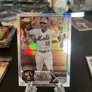 2023 Topps Chrome - Francisco Lindor #142 Sepia Refractor - Picture 1 of 2