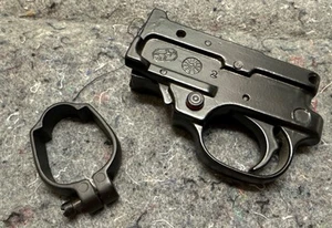 Complete Ruger 10/22 Metal Trigger Housing & Barrel Band Black Parts Set Vintage - Picture 1 of 19
