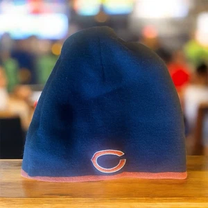 Chicago Bears Winter Hat/Beanie, One Size, Navy Blue, Acrylic - Picture 1 of 2