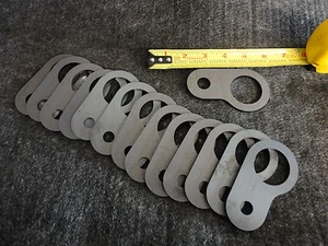 Steel weld tab LASER cut any size shape qty Nice NR 3/16" Thick 020-316-150-510 - Picture 1 of 2
