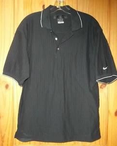 Nike Golf Short Sleeve Black Polo, Mens M - Picture 1 of 5