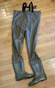 Hodgman Chest Fishing Waders Mens Size 11 Brown Nylon Boots Hunting New! NWT! - Picture 1 of 14