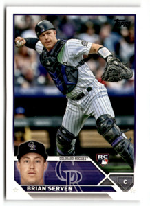 2023 Topps #41 Brian Serven NM Near Mint RC Rookie Rockies ID:50074
