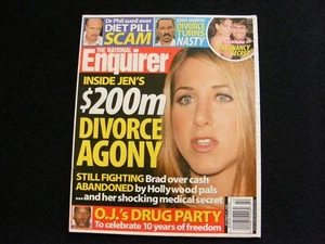 NATIONAL ENQUIRER magazine 2005 10 17 Jennifer Aniston Dr. Phil Eddie Murphy OJ - Picture 1 of 2