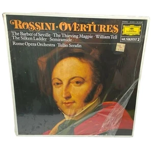 Rossini Overtures Vinyl LP Rome Opera Orchestra Tullio Serafin Barber of Seville - Imagen 1 de 5