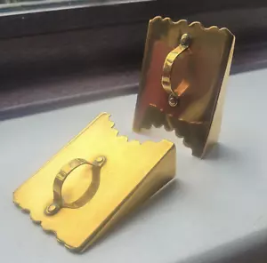 Kaminzubehör ~ Messing Kaminabdeckungen x 2 Puppenhaus Miniaturen - Bild 1 von 7