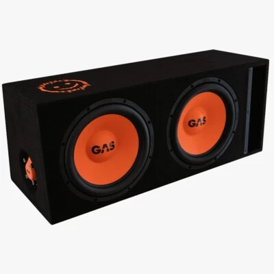 GAS MAD B2-212 Subwoofer Doppio da 30 cm 1400 Watt in cassa reflex Sub BOX 2x12" - Immagine 1 di 4