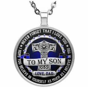 PAPA VATER SOHN Anhänger Sterling 925 Silber 20" Halskette Modeschmuck Geschenk - Bild 1 von 10