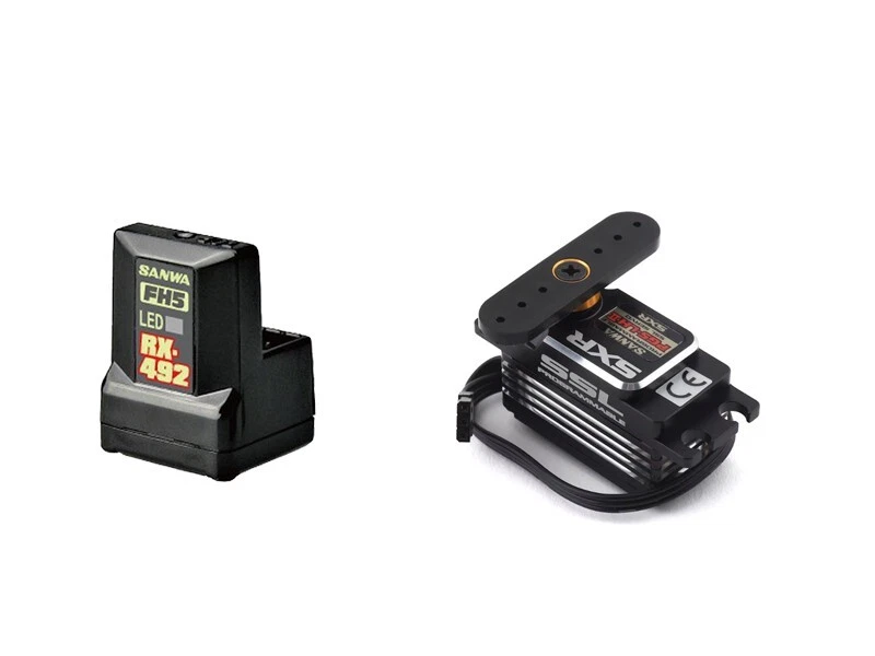 SANWA PGS-LH2 SERVO Y RECEPTOR RX-492 para coche de radiocontrol conjunto combinado Foto 1 de 1