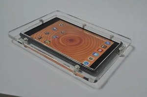 iPad mini Pro Air 9.7 10.2 10.5 10.9 11 13 Acrylic Secure antitheft Wall Mount - Picture 1 of 22
