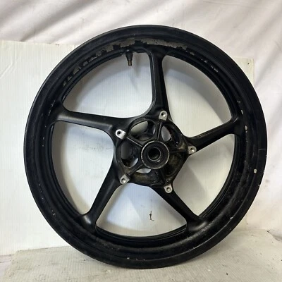 2004 - 2006 年 YAMAHA YZF R1 原始设备制造商黑色前轮 5VY-25168-00 YZFR1 RIM 5VY 04-06 — 第 1/4 张图片
