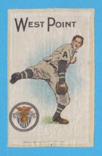 c1910s S22 Murad Cigarettes tobacco silk WEST POINT (ARMY)  Baseball Pitcher