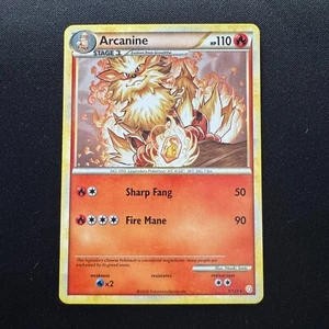Pokemon TGC Arcanine 1/123 Non-Holo Heart Gold & Soul Silver (base set) 2010 NM - Picture 1 of 2