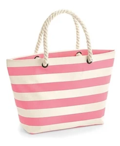 Westford Mill Maritim Strandtasche - Baumwoll-Canvas - Tragetasche - Meer - Urlaub - Bild 1 von 14