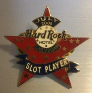 Hardrock Slot Player Pin- July 2006/ Hardrock Casino Las Vegas"Slot Player Star" - Picture 1 of 2