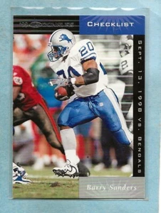BARRY SANDERS - 1999 Donruss "Checklist" - #195 - Lions - $1 Shipping - MINT - Picture 1 of 1