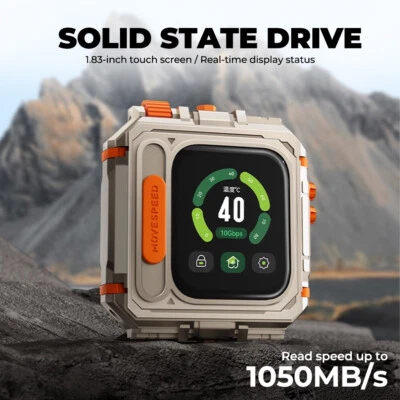 External SSD touchscreen encrypted solid-state drive High-speed Movespeed GD10 - Image 1 of 4