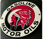 Red Indian Gasoline Gas Oil Sign