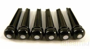 5 Sets Ebony Wood Pins White MOP Dot-3mm skirt: 5.33mm EP5S - Picture 1 of 1