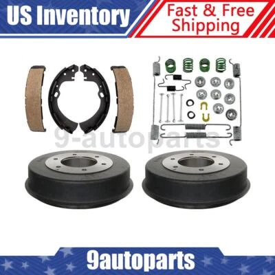Rear Brake Drums & Shoes & Hardware Kit For 1986-1994 Nissan D21 RWD 2WD - Image 1 of 4