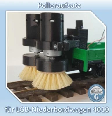 15151 Polieraufsatz für LGB Niederbordwagen 4010, Spur G, Gartenbahn