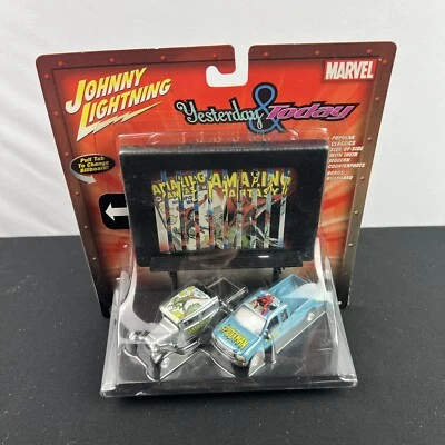 Johnny Lightning Yesterday & Today R4 Spiderman 1929 Crew Cab 2001 Ford F250 - Image 1 of 2