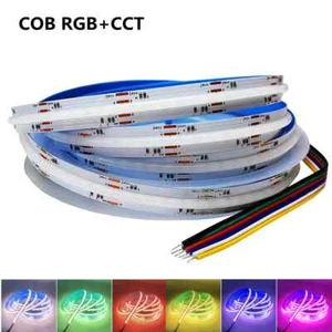24V 840LEDs/m COB RGB+CCT LED Streifen Lichter 5m hohe Dichte dimmbar LED Beleuchtung - Bild 1 von 19