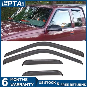 4pcs Vent Window Visors Fit 88-00 Chevy/GMC C/K Extended Cab w/ Half Rear Doors - Picture 1 of 6