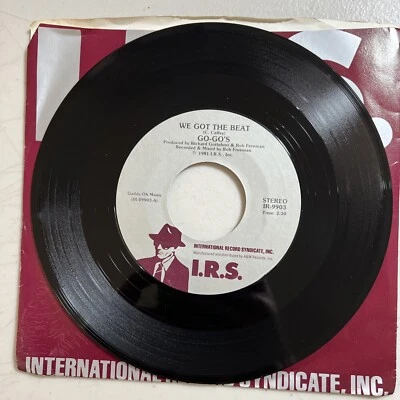 Go-Gos  We Got The Beat/Can't Stop the World /I.R.S. 44 rpm EX Foto 1 de 3
