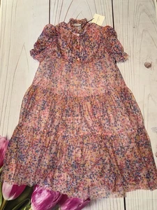 New Philosophy Di Lorenzo Serafini Kids Girl Floral Tulle Dress Size 10 $450 Pin - Picture 1 of 7
