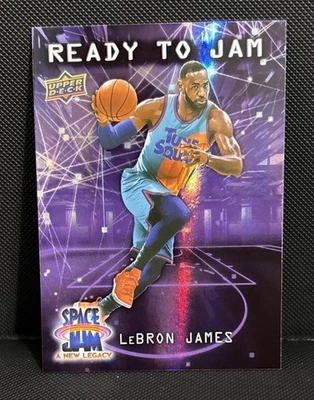 2021 Upper Deck Space Jam LeBron James Ready To Jam Purple /199 #RJ-1 - Image 1 of 3