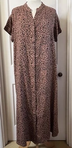 H&M midi dress, terracotta and black animal print, 10 12 14 16 or maternity - Picture 1 of 7