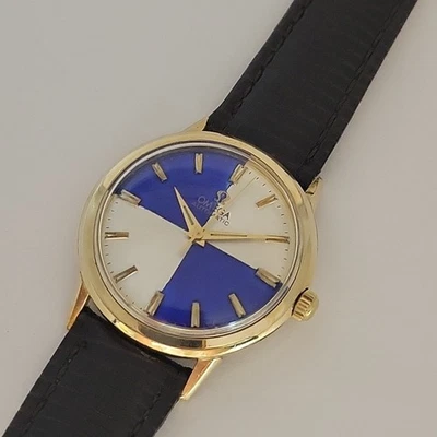 Vintage 1968 Men’s Omega Automatic Blue/Silver Dial 34.5mm Serviced Restored - Image 1 of 4