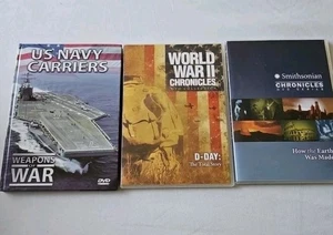 US NAVY CARRIERS WEAPONS OF WAR,Warll Lot 3 dvdMilitary, Smithsonian Chronicles  - Picture 1 of 5