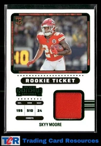 2022 Panini Contenders #RTS-SMO Skyy Moore Rookie Ticket Swatches - Picture 1 of 2