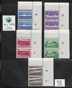 WC1_18628. NIEDERLANDE. Paare 1957 SOZIALE/KULTURELLE PROJEKTE Satz.Sc.B306-B310.MNH - Bild 1 von 1