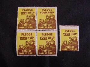 1954 Smokey Bear Poster Stamps SBr. 15 - Picture 1 of 1