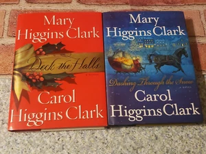 MARY HIGGINS CLARK & CAROL HIGGINS CLARK - LOT OF 2 HARDCOVER BOOKS - CHRISTMAS - Picture 1 of 2
