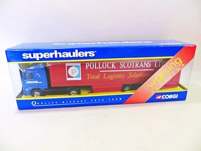 CORGI SUPERHAULERS TY86714 'VOLVO CURTAINSIDE, JIGSAW & POLLOCK EXPRESS' 1:64. - Image 1 of 4
