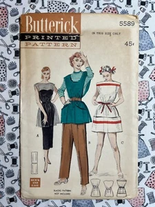 Butterick Sewing Pattern 5589 Poncho Tunic: Bateau or U-Shaped Necklines Cut - Picture 1 of 3