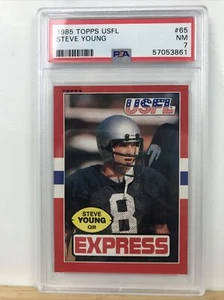 1985 Topps USFL # 65 Steve Young PSA 7 NM - Picture 1 of 2