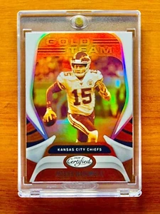 Patrick Mahomes RARE GOLD REFRACTOR INVESTMENT CARD SSP PANINI CHIEFS MVP MINT - Picture 1 of 12