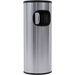 Genuine Joe Ashtray Receptacle Fire-Safe 3 Gal. Stainless Steel 58883 - Picture 1 of 2