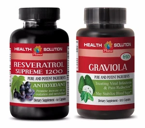 Set de belleza antiedad - RESVERATROL - COMBO GRAVIOLA - extracto líquido resveratrol - Imagen 1 de 12