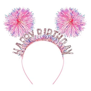 Happy Birthday Headband for Women Glitter Rainbow Tassel Birthday Crown for G... - Picture 1 of 7