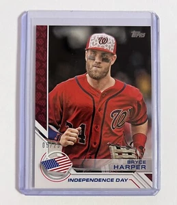 Bryce Harper 2017 Topps Día de la Independencia Rojo Paralelo Numerado/25 Nacionales MLB - Imagen 1 de 3