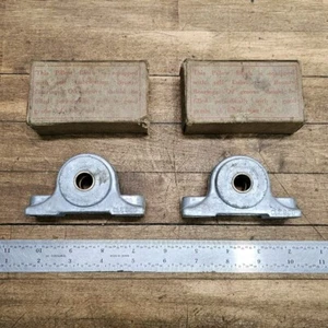 CLESCO 2pc Set No. 1108 Bronze Bearing Pillow Block Size 1/2" New Old Stock ☆USA - Picture 1 of 6