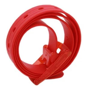 Belt Mens Womens Unisex Plastic TPE Buckle Adjustable Candy Color FI - Picture 1 of 16