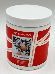 NEW JOSIE MARAN BAKED LEMON BLISS whipped Argan Oil Body Butter Ultra Hydrating - Picture 1 of 5